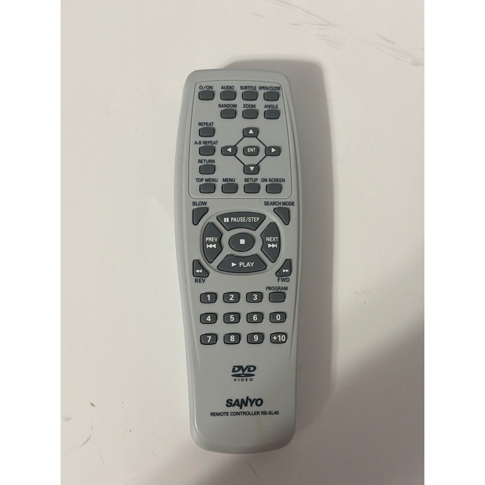 Sanyo RB-SL40 DVD Video Remote Controller Gray OEM Replacement